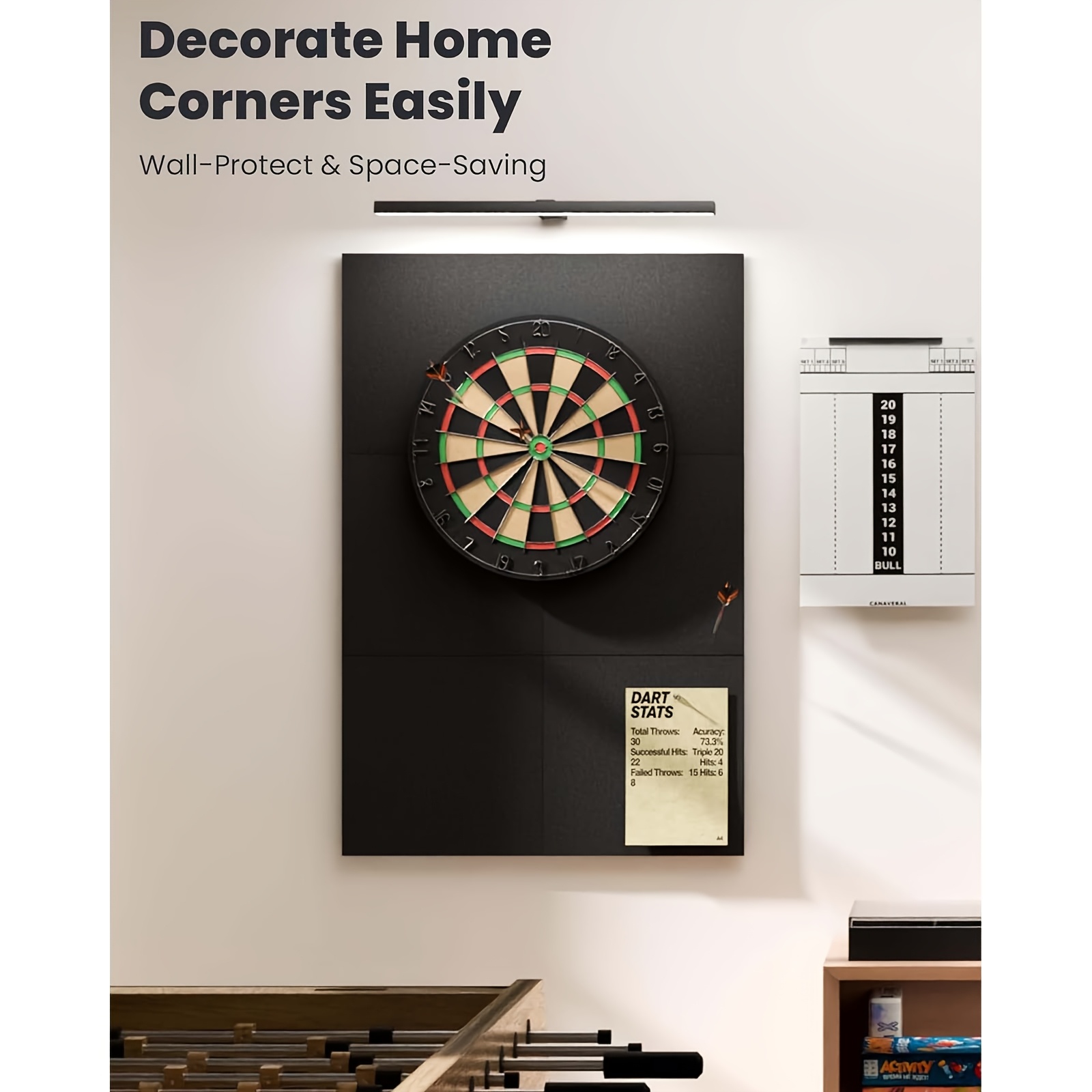 Felt Dart Target Wall Protector Backboard